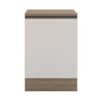 Balcao Com Tampo 58 cm 1 Porta Etna Carvalho Oak Off White POLIMAN