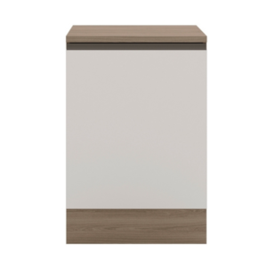 Balcao Com Tampo 58 cm 1 Porta Etna Carvalho Oak Off White POLIMAN