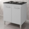 Balcao Com Tampo 75 cm Para Cooktop 5 Bocas 9255 Branco Mobbs
