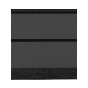 Balcao Com Tampo 80 cm 1 Porta 1 Gaveta Etna Grafite POLIMAN
