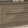 Balcao Com Tampo 80 cm 2 Gavetas MDP Maxxi G755 Nogal Kappesberg