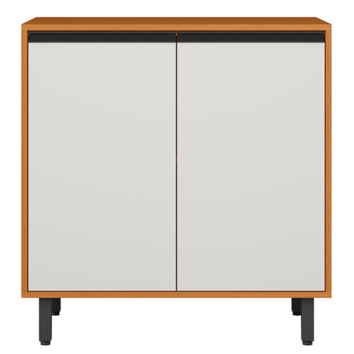 Balcao Com Tampo 80 cm 2 Portas Ravena Freijo Off Acetinado POLIMAN