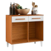 Balcao Com Tampo 90cm 2012151 Cinamomo Branco ARMoveis