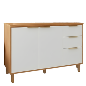 Balcao Com Tampo Banheiro 3 Portas 2 Gavetas 120 cm MDF Bari Freijo Off Acetinado POLIMAN