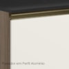 Balcao Com Tampo Canto Reto MDF Kali 12227 Carvalho Toq Off White Cetim Nicioli
