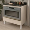 Balcao Com Tampo E Nicho Para Forno 1 Gaveta MDF 80 cm Kali 1640622 Bianco TOQ Nicioli