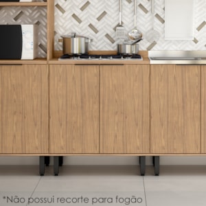 Balcao Com Tampo MDF 80 cm 2 Portas Tosc BT002 Freijo Freijo MXM