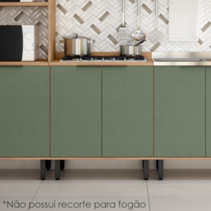 Balcao Com Tampo MDF 80 cm 2 Portas Tosc BT002 Freijo Jade MXM