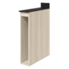 Balcao Com Tampo Nicho Guardanapeiro MDF 15 cm Kali 1221522 Bianco TOQ Nicioli