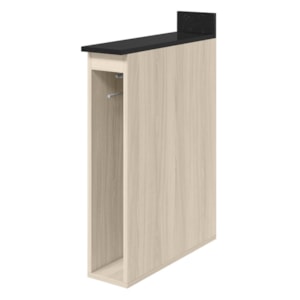 Balcao Com Tampo Nicho Guardanapeiro MDF 15 cm Kali 1221522 Bianco TOQ Nicioli