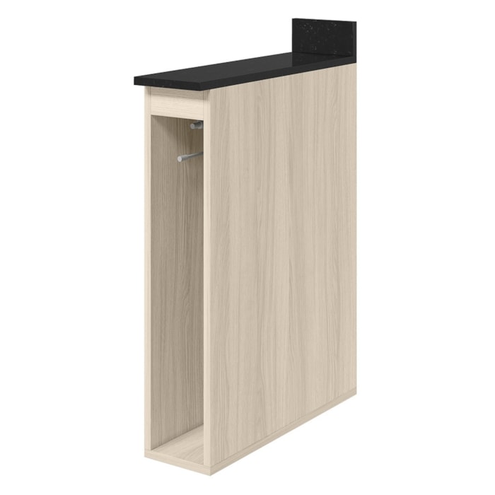 Balcao Com Tampo Nicho Guardanapeiro MDF 15 cm Kali 1221522 Bianco TOQ Nicioli