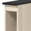Balcao Com Tampo Nicho Guardanapeiro MDF 15 cm Kali 1221522 Bianco TOQ Nicioli