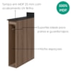 Balcao Com Tampo Nicho Guardanapeiro MDF 15 cm Kali 1221522 Carvalho TOQ Nicioli