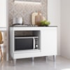 Balcao Com Tampo Para Cooktop 105 cm Carla Branco REAJL Moveis
