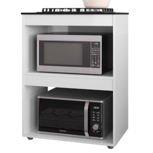 Balcao Com Tampo Para Forno e Cooktop 75 cm Adriana Branco REAJL