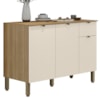 Balcao Cozinha 120 cm MDF Vert Plus Freijo Soft KTP