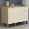 Balcao Cozinha 120 cm MDF Vert Plus Freijo Soft KTP