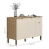Balcao Cozinha 120 cm MDF Vert Plus Freijo Soft KTP