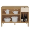 Balcao Cozinha 120 cm MDF Vert Plus Freijo Soft KTP