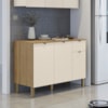 Balcao Cozinha 120 cm MDF Vert Plus Freijo Soft KTP