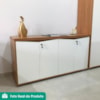 Balcao Escritorio 4 Portas 147 cm Freijo Branco Artany