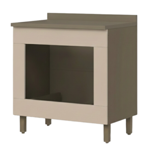 Balcão Forno de Embutir Com Tampo 80 cm Connect Duna Cristal Henn