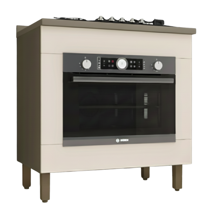 Balcão Forno de Embutir Tampo Para Cooktop 80 cm Duna Cristal Henn