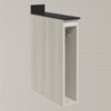 Balcao Guardanapeiro Com Tampo 15 cm MDF Kali 12215 Bianco Toq Nicioli
