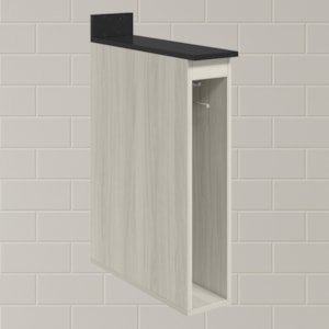 Balcao Guardanapeiro Com Tampo 15 cm MDF Kali 12215 Bianco Toq Nicioli