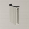 Balcao Guardanapeiro Com Tampo 15 cm MDF Kali 12215 Bianco Toq Nicioli