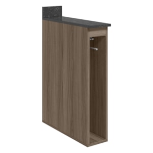 Balcao Guardanapeiro Com Tampo 15 cm MDF Kali 12215 Carvalho Toq Nicioli