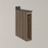 Balcao Guardanapeiro Com Tampo 15 cm MDF Kali 12215 Carvalho Toq Nicioli