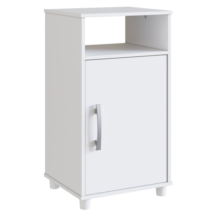 Balcao Multiuso 1 Porta Com Nicho B01 Branco NOVAM