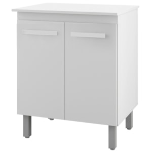 Balcao Multiuso 2 Portas 75 cm Serena Branco Mobbs