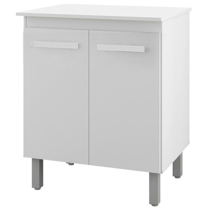 Balcao Multiuso 2 Portas 75 cm Serena Branco Mobbs