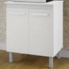 Balcao Multiuso 2 Portas 75 cm Serena Branco Mobbs