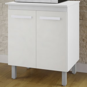 Balcao Multiuso 2 Portas 75 cm Serena Branco Mobbs
