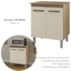 Balcao Multiuso 2 Portas 75 cm Serena Savana Off White Mobbs