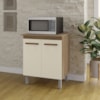 Balcao Multiuso 2 Portas 75 cm Serena Savana Off White Mobbs