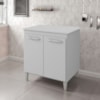 Balcao Multiuso 75 cm 2 Portas 9240 Branco Mobbs