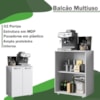 Balcao Multiuso Cozinha 78cm 2 Portas 2003202 Branco ARMoveis