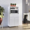 Balcao Multiuso Forno 2P 1G 60 cm Luna Branco Mobbs