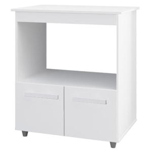 Balcao Multiuso Forno 2P 75 cm Angela Branco Mobbs