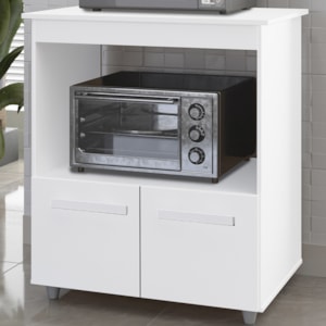 Balcao Multiuso Forno 2P 75 cm Angela Branco Mobbs
