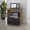 Balcao Multiuso Forno 2P 75 cm Angela Savana Preto Mobbs