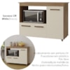 Balcao Multiuso Forno 3P 114 cm Liza Savana Off White Mobbs