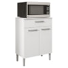 Balcao Multiuso Para Microondas 84X61 cm Diamante Branco Supremo KTP