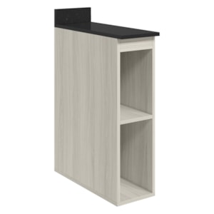 Balcao Nicho Com Tampo 20 cm MDF Kali 12216 Bianco Toq Nicioli