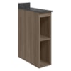 Balcao Nicho Com Tampo 20 cm MDF Kali 12216 Carvalho Toq Nicioli