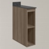 Balcao Nicho Com Tampo 20 cm MDF Kali 12216 Carvalho Toq Nicioli